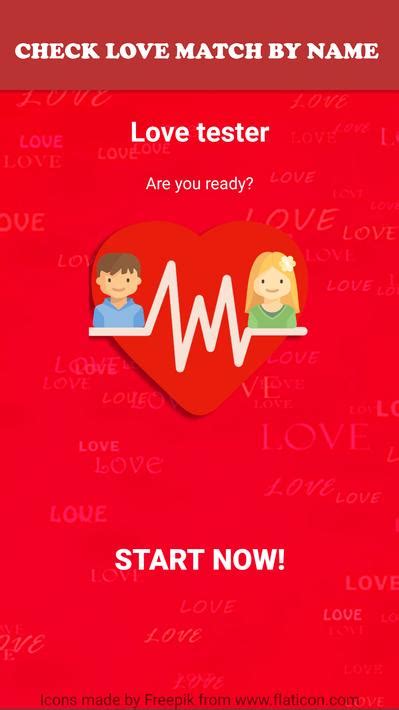100 procent love tester.